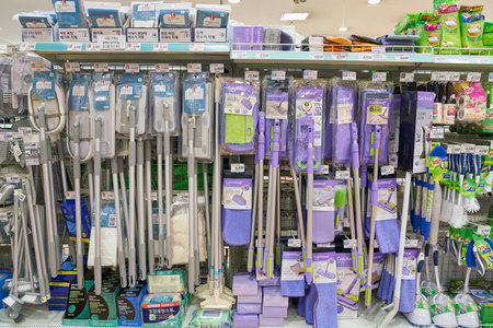 SEOUL, SOUTH KOREA - CIRCA MAY, 2017: goods on display at Lotte Mart in Seoul.のeditorial素材