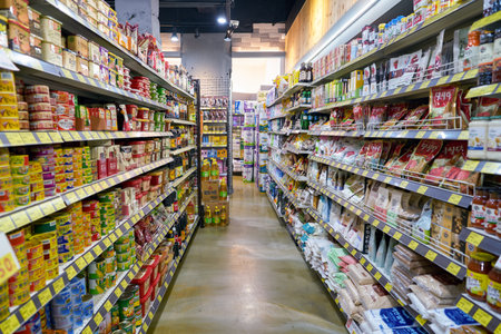 SEOUL, SOUTH KOREA - CIRCA JUNE, 2017: inside Lemon Mart store in Seoul.のeditorial素材