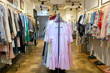 SEOUL, SOUTH KOREA - CIRCA MAY, 2017: goods on display at a store in Seoul.のeditorial素材