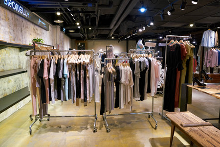 SEOUL, SOUTH KOREA - CIRCA MAY, 2017: inside a store in Seoul.のeditorial素材