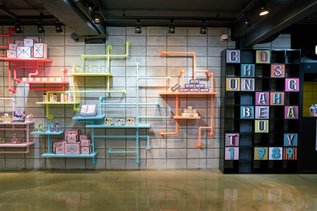 SEOUL, SOUTH KOREA - CIRCA MAY, 2017: inside a Chosungah Beauty store in Seoul.のeditorial素材