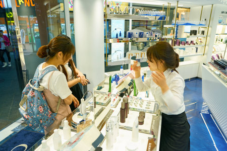 SEOUL, SOUTH KOREA - CIRCA MAY, 2017: inside OMM store in Seoul.のeditorial素材