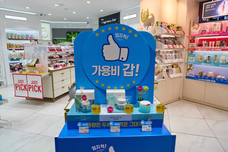 SEOUL, SOUTH KOREA - CIRCA MAY, 2017: The Face Shop store in Seoul.