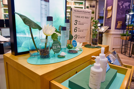 SEOUL, SOUTH KOREA - CIRCA MAY, 2017: inside Primera shop in Seoul.のeditorial素材