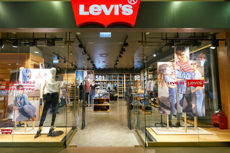 SAINT PETERSBURG, RUSSIA - CIRCA AUGUST, 2017: Levi's store at Galeria shopping center.