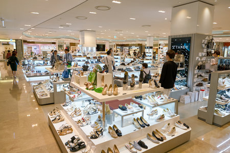 BUSAN, SOUTH KOREA - MAY 28, 2017: inside Lotte Department Store.のeditorial素材