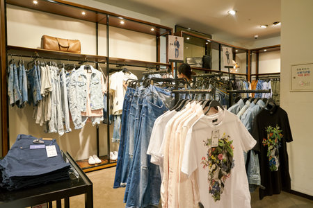 BUSAN, SOUTH KOREA - MAY 28, 2017: Zara store at Lotte Department Store