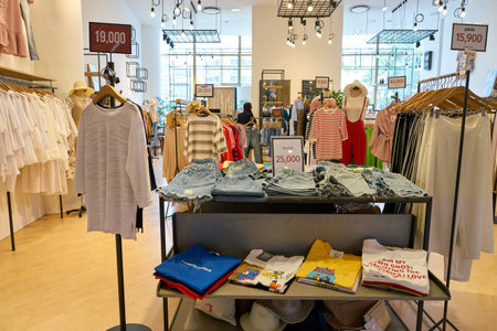 BUSAN, SOUTH KOREA - MAY 28, 2017: Tomo Tom's store at Lotte Department Store