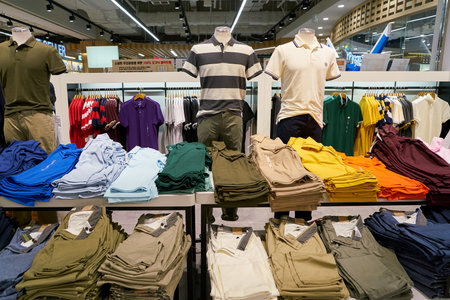 BUSAN, SOUTH KOREA - MAY 28, 2017: Giordano store at Lotte Department Store