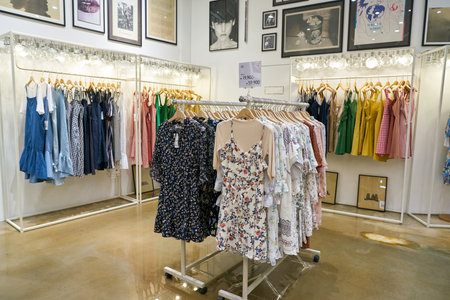BUSAN, SOUTH KOREA - MAY 28, 2017: a clothing store at Lotte Department Storeのeditorial素材