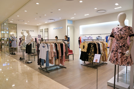 BUSAN, SOUTH KOREA - MAY 28, 2017: Reneevon store at Lotte Department Store