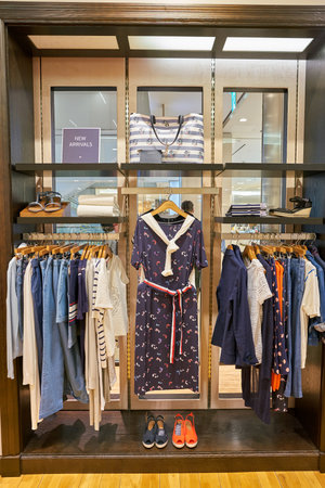 BUSAN, SOUTH KOREA - MAY 28, 2017: Tommy Hilfiger store at Lotte Department Store