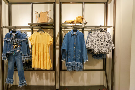 BUSAN, SOUTH KOREA - MAY 28, 2017: Zara store at Lotte Department Storeのeditorial素材