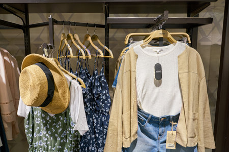 BUSAN, SOUTH KOREA - CIRCA MAY, 2017: inside a MIXXO store in Busan.のeditorial素材