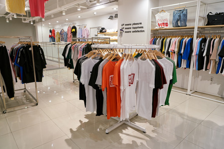 BUSAN, SOUTH KOREA - CIRCA MAY, 2017: inside a store in Busan.