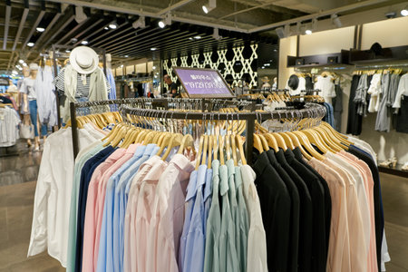 BUSAN, SOUTH KOREA - CIRCA MAY, 2017: inside a MIXXO store in Busan.のeditorial素材