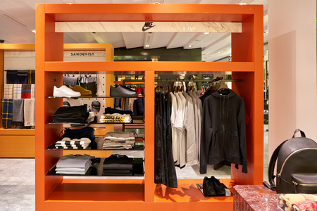 ROME, ITALY - CIRCA NOVEMBER, 2017: inside a second flagship store of Rinascente in Rome.のeditorial素材