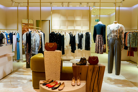 ROME, ITALY - CIRCA NOVEMBER, 2017: Chloe clothing on display at a second flagship store of...