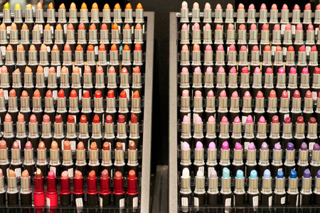 ROME, ITALY - CIRCA NOVEMBER, 2017: MAC Cosmetics sit on display at a second flagship store of Rinascente in Rome.のeditorial素材