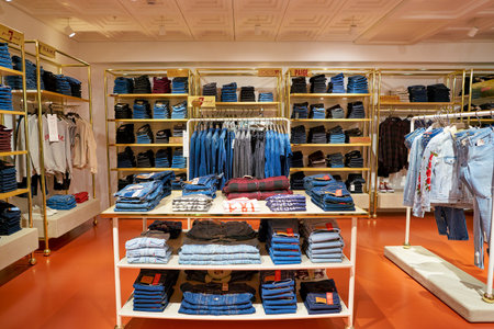 ROME, ITALY - CIRCA NOVEMBER, 2017: women's clothing on display at a second flagship store of...