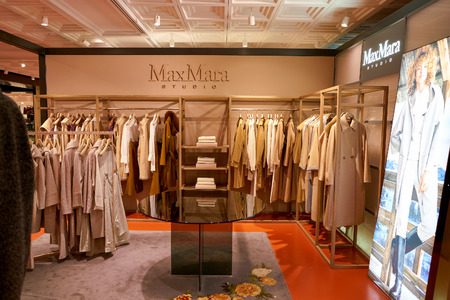 ROME, ITALY - CIRCA NOVEMBER, 2017: Max Mara clothing on display at a second flagship store of...