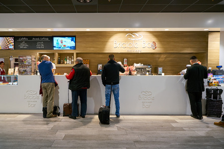 MILAN MALPENSA, ITALY - CIRCA NOVEMBER, 2017: Briciole Bar at Milan-Malpensa airport.