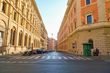 ROME, ITALY - CIRCA NOVEMBER, 2017: Rome urban landscape. Rome is the capital city of Italy.のeditorial素材