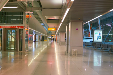 WARSAW, POLAND - CIRCA NOVEMBER, 2017: inside Warsaw Chopin Airport.