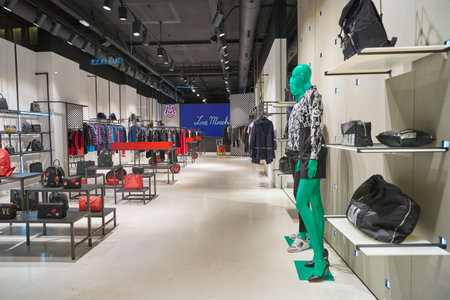 MILAN, ITALY - CIRCA NOVEMBER, 2017: clothing retail store in Milan.