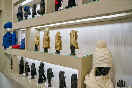 MILAN, ITALY - CIRCA NOVEMBER, 2017: interior shot of a shop in Milan.のeditorial素材