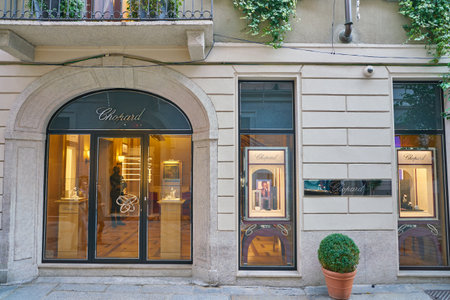 MILAN, ITALY - CIRCA NOVEMBER, 2017: Chopard store in Milan, Italy