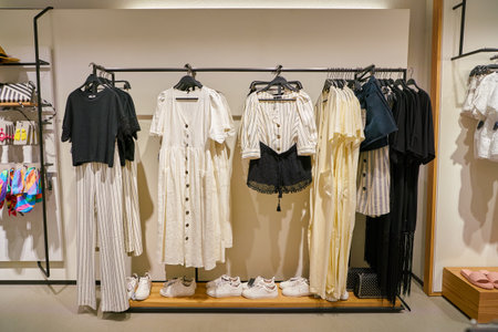 SAINT PETERSBURT, RUSSIA - CIRCA MAY, 2018: interior shot of Zara store in Galeria shopping center.のeditorial素材