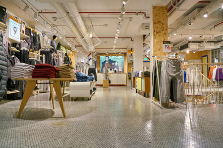 MILAN, ITALY - CIRCA NOVEMBER, 2017: inside Alcott store in Milan.のeditorial素材