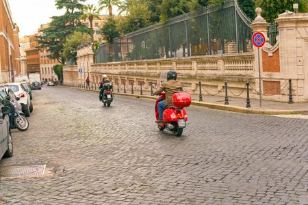 ROME, ITALY - CIRCA NOVEMBER, 2017: Rome urban landscape. Rome is the capital city of Italy.のeditorial素材