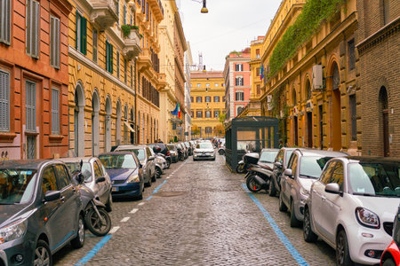 ROME, ITALY - CIRCA NOVEMBER, 2017: Rome urban landscape. Rome is the capital city of Italy.のeditorial素材