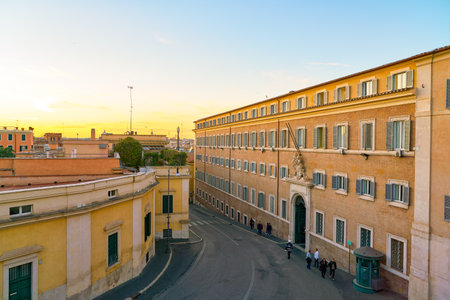 ROME, ITALY - CIRCA NOVEMBER, 2017: Rome urban landscape. Rome is the capital city of Italy.のeditorial素材