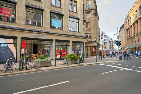 DUSSELDORF, GERMANY - CIRCA SEPTEMBER, 2018: Calvin Klein store in Dusseldorfのeditorial素材