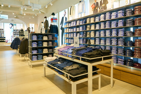 ROME, ITALY - CIRCA NOVEMBER, 2017: interior shot of OVS shop in Rome.