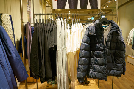 ROME, ITALY - CIRCA NOVEMBER, 2017: interior shot of United Colors of Benetton store in Rome.のeditorial素材