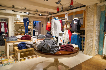 ROME, ITALY - CIRCA NOVEMBER, 2017: interior shot of Alcott store in Rome.