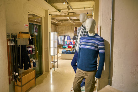 ROME, ITALY - CIRCA NOVEMBER, 2017: interior shot of United Colors of Benetton store in Rome.のeditorial素材