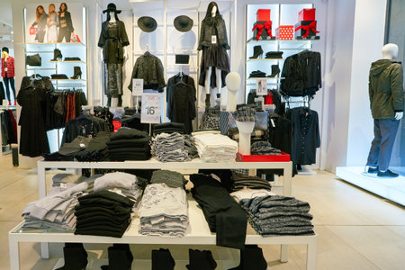 ROME, ITALY - CIRCA NOVEMBER, 2017: interior shot of OVS shop in Rome.
