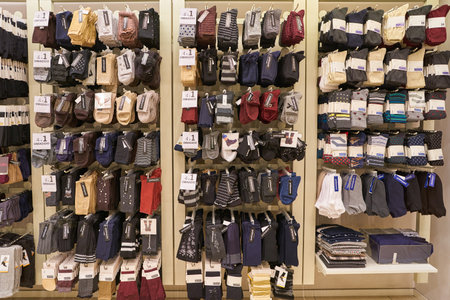 ROME, ITALY - CIRCA NOVEMBER, 2017: interior shot of a goldenpoint store in Rome.のeditorial素材