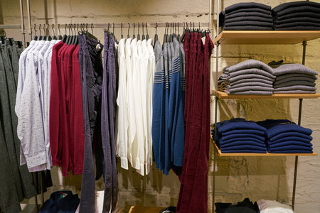 ROME, ITALY - CIRCA NOVEMBER, 2017: interior shot of United Colors of Benetton store in Rome.のeditorial素材
