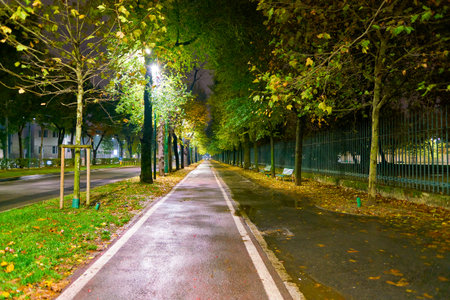 MILAN, ITALY - CIRCA NOVEMBER, 2017: Milan urban landscape. Milan is a city in northern Italy.のeditorial素材