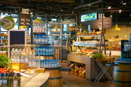 DUSSELDORF, GERMANY - CIRCA OCTOBER, 2018: interior shot of Dusseldorf airport.