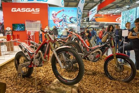 MILAN, ITALY - NOVEMBER 11, 2017: a motorcycles on display at EICMA 2017 - 75th International...
