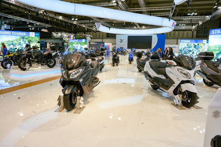 MILAN, ITALY - NOVEMBER 11, 2017: motorcycles on display at EICMA 2017 - 75th International...