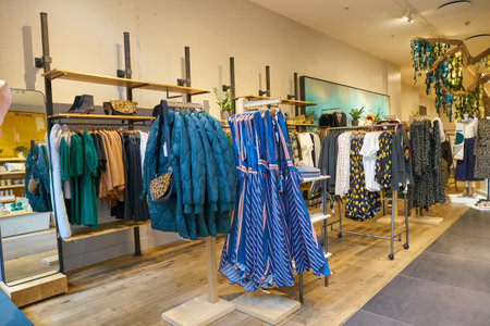 DUSSELDORF, GERMANY - CIRCA SEPTEMBER, 2018: interior shot of a shop in Dusseldorf.