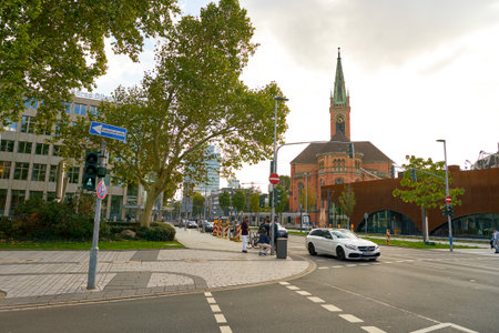 DUSSELDORF, GERMANY - CIRCA SEPTEMBER, 2018: Dusseldorf urban landscape.